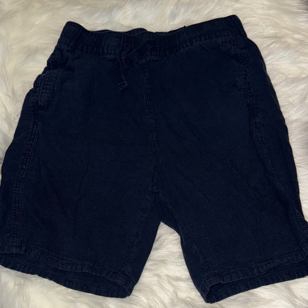 Kids cloth linen Shorts H&M navy blue great condition soft comfortable summer